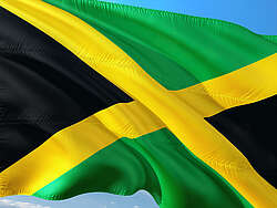 Die Flagge von Jamaika