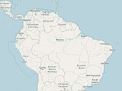 Karte der Rumregionen in Südamerika