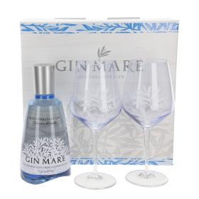 Gin Mare Mediterranean Gin mit 2 Ballon-Gläsern (B-Ware) 